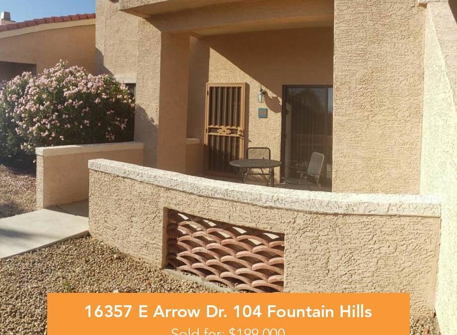 16357 E Arrow Dr. 104 Fountain Hills, AZ 85268