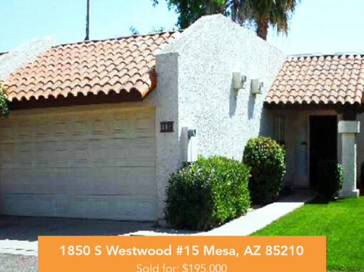 1850 S Westwood #15 Mesa, AZ 85210