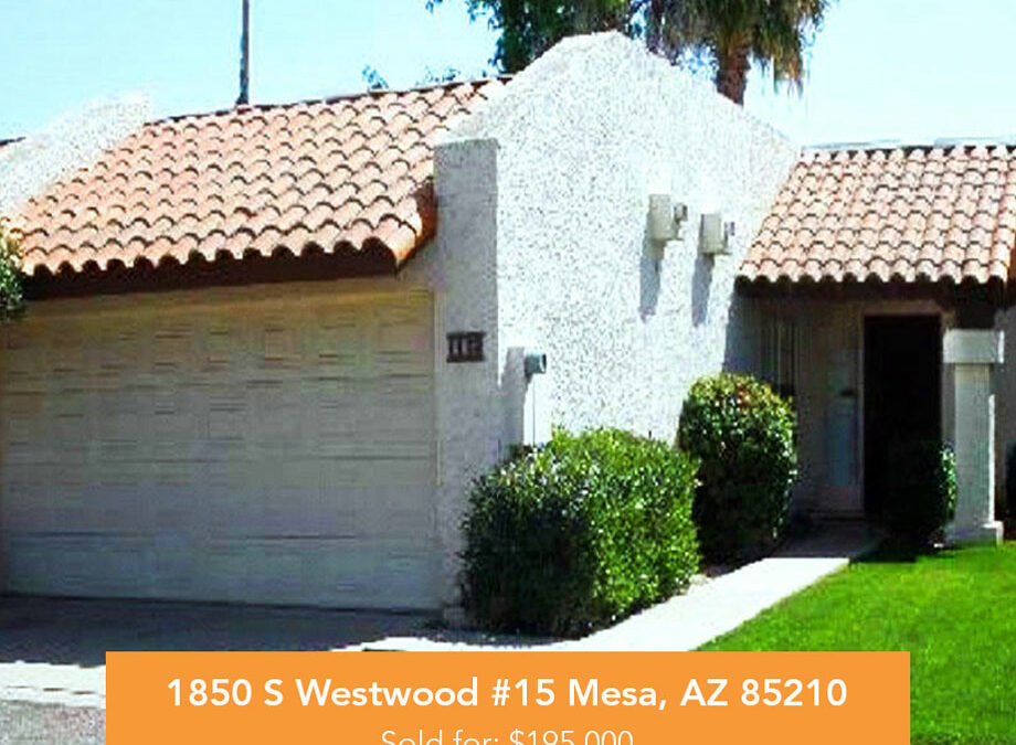 1850 S Westwood #15 Mesa, AZ 85210